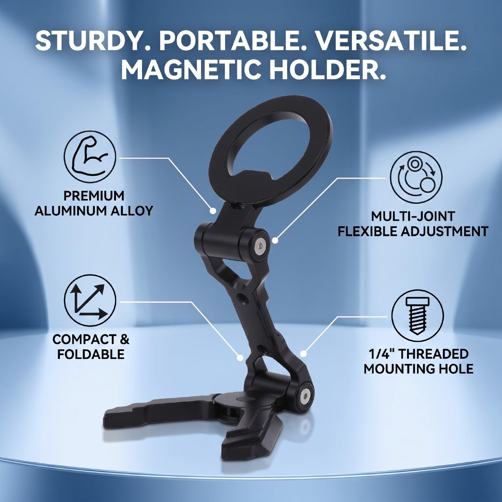 Luocute Soporte Magnético para Teléfono de Escritorio, Base Plegable con