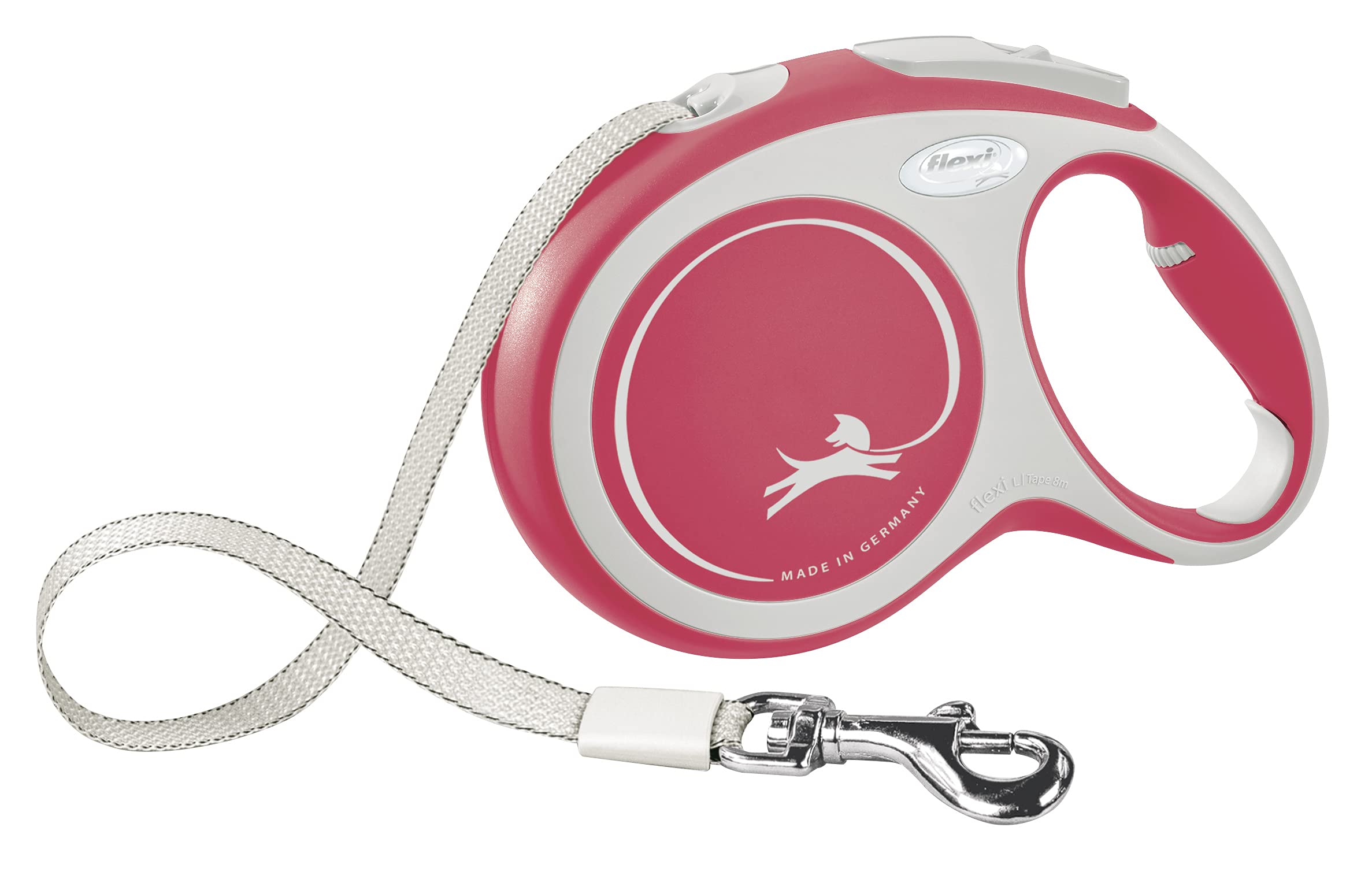 flexi Rollleine New Comfort - rot- L - 8 m, 4000498043806, rot, small & flexi Giant L Gurt 8 m für Hunde bis 50 kg
