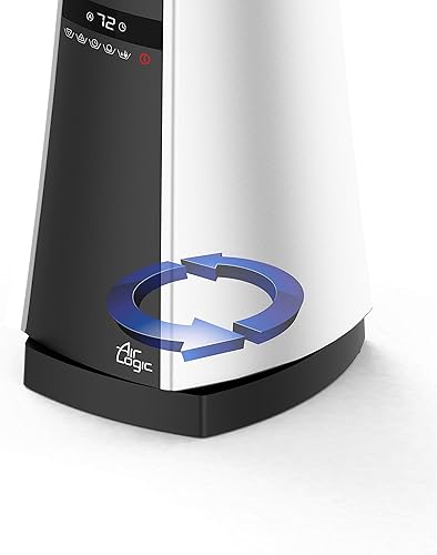 Miniatura 5 de Lasko Calefactor eléctrico de torre, 27", color plateado AW300