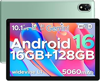 DOOGEE U10 Android 16 Tablet 10 Pollici Gemini AI, 16GB(4+12) RAM+128GB/2TB TF, WiFi 6, 1280 * 800 IPS HD, 5060mAh, 8MP+5M…