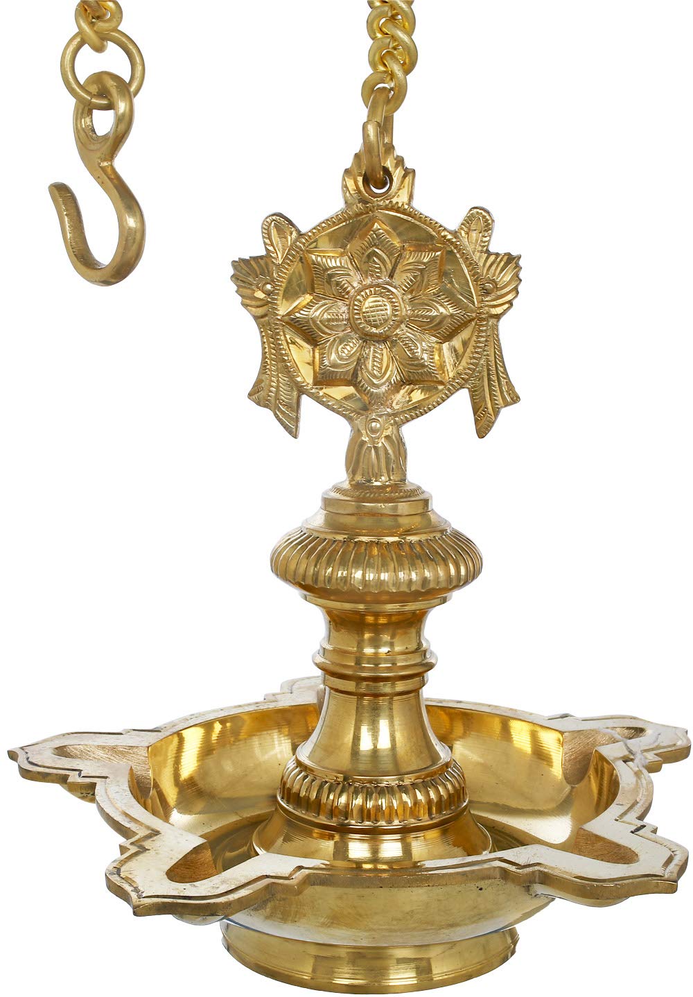 Symboles Vaishnava statue en laiton Exotic India suspension sur toit decoration indienne maison