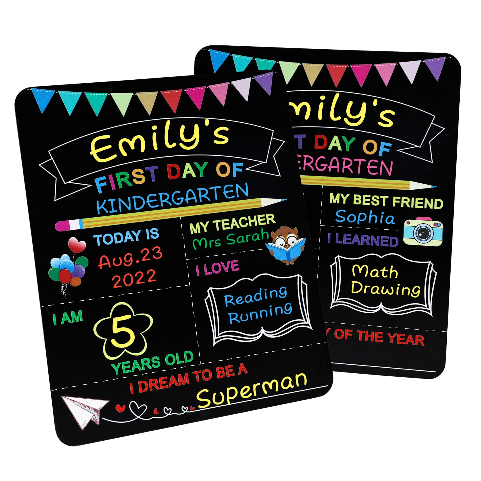 Photo 1 of (Pack of 6) First Day and Last Day of School Board, 10’’ x 12’’