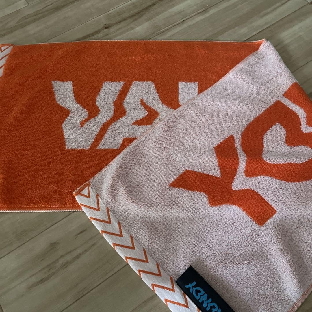Vaundy ロゴジャガードタオル イエロー×オレンジ Vaundy ロゴ