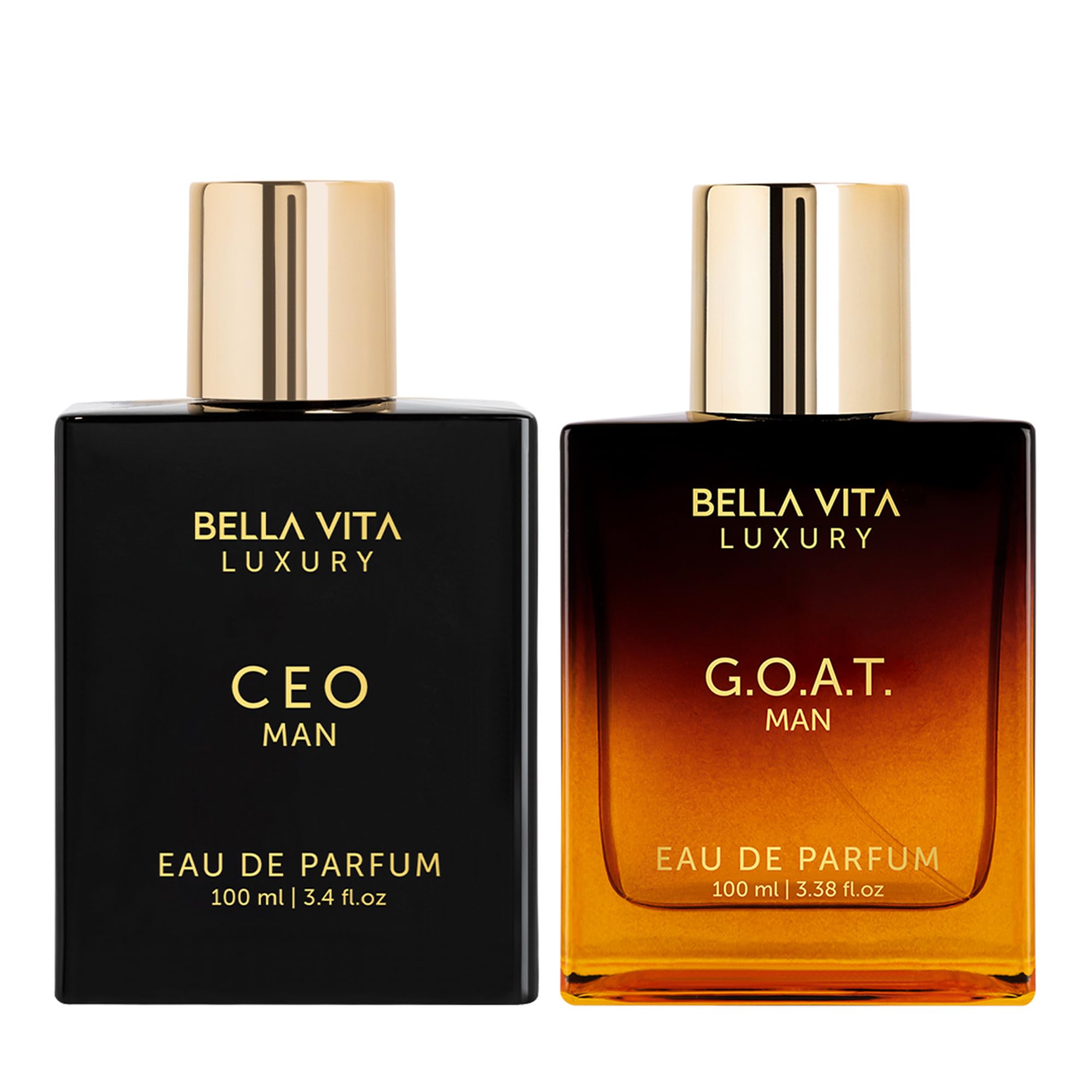 BellaVita Luxury Sigma Male (CEO Man & GOAT Man) Perfume Cologne for Men 2x100ml Combo | Gift for Father's day | Cologne with Lemon, Lavender, Tonka & Agarwood Perfume