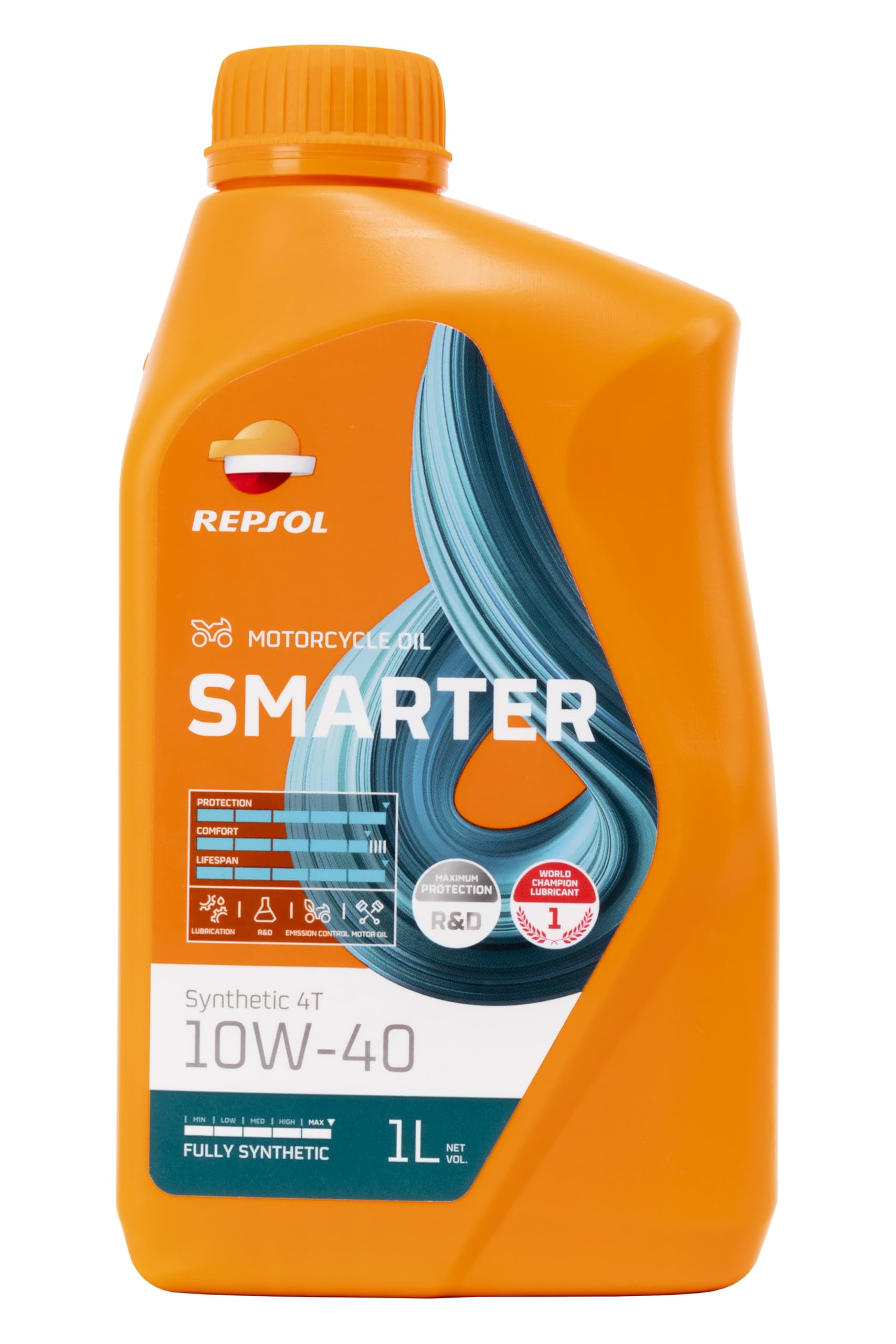 Repsol Motorcycle SMARTER 4T 10W-40 Synthetic Oil 1 Liter