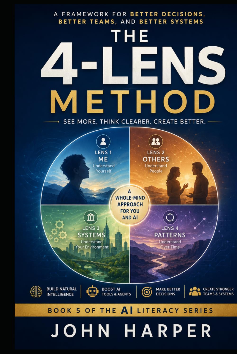 THE 4‑LENS METHOD: A Simple Way to Think Clearly, Understand Deeply, and Use AI Wisely (The AI Literacy Series)