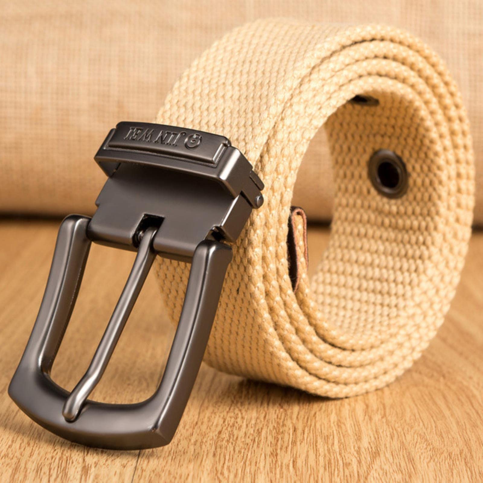 Men's 120cm Casual Military Tactical Belt – Polyester Canvas Waistband Web Belt