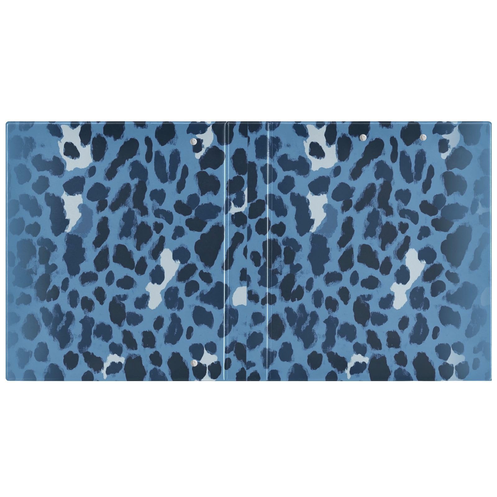 Classeur d'école léopard Bleu marine 3,8 cm
