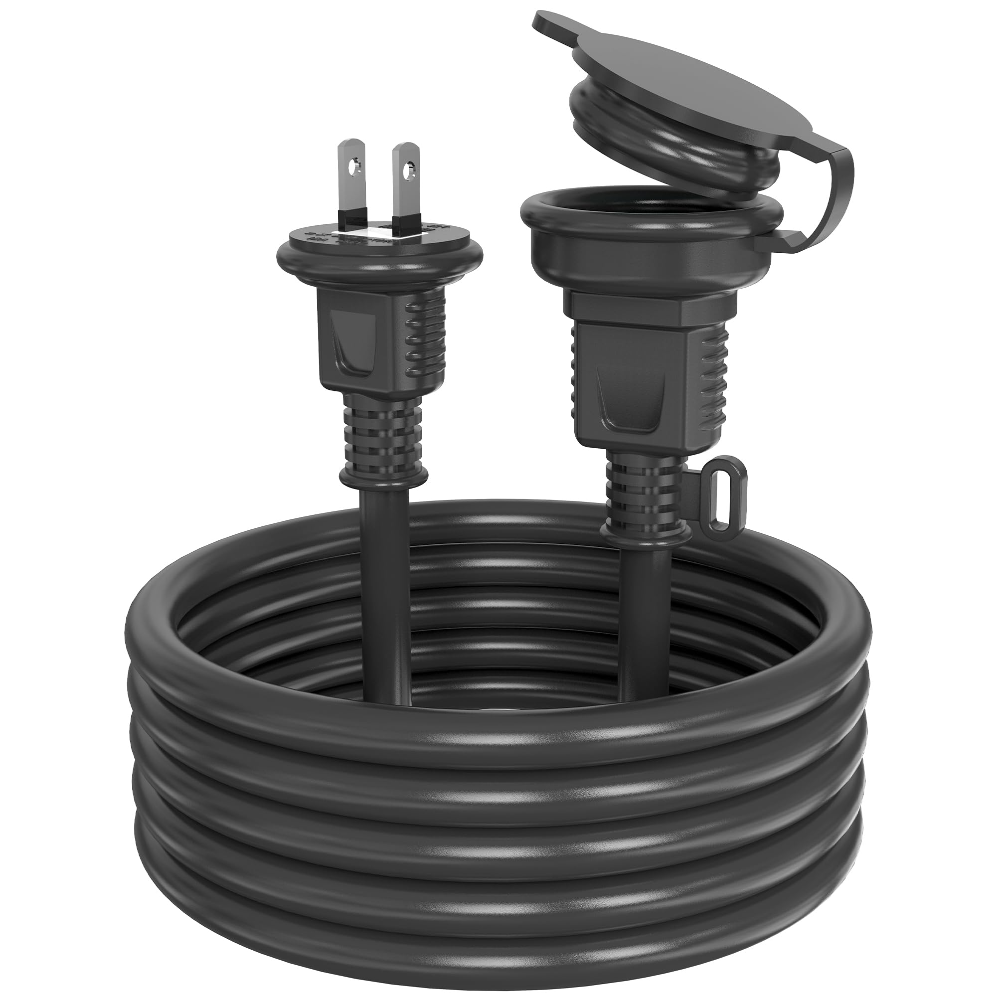 屋外用延長コード 防水 1M 3M 5M 10M 20M 電動工具 耐圧600V 工業環境 汎用延長ケーブル 耐トラッキング 二重被覆 スイッチ付 損傷しにくく 電工 絶縁キャップ付き PSE認証 分配コード 電源タップアキャンプ用 ソフトケーブル 作業用 防雨型 電源増設 連結可 2芯 防塵 蓋つき 野外用 草刈り機 照明 (1口, 黒（防雨）, 1M)