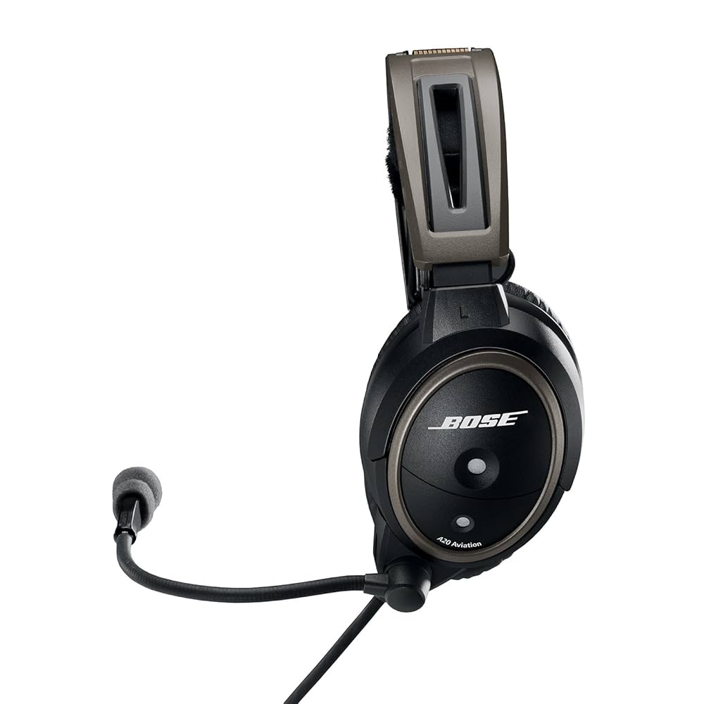 BOSE - AVI Bose A20 Aviation Headset with Standard Dual Plug Cable