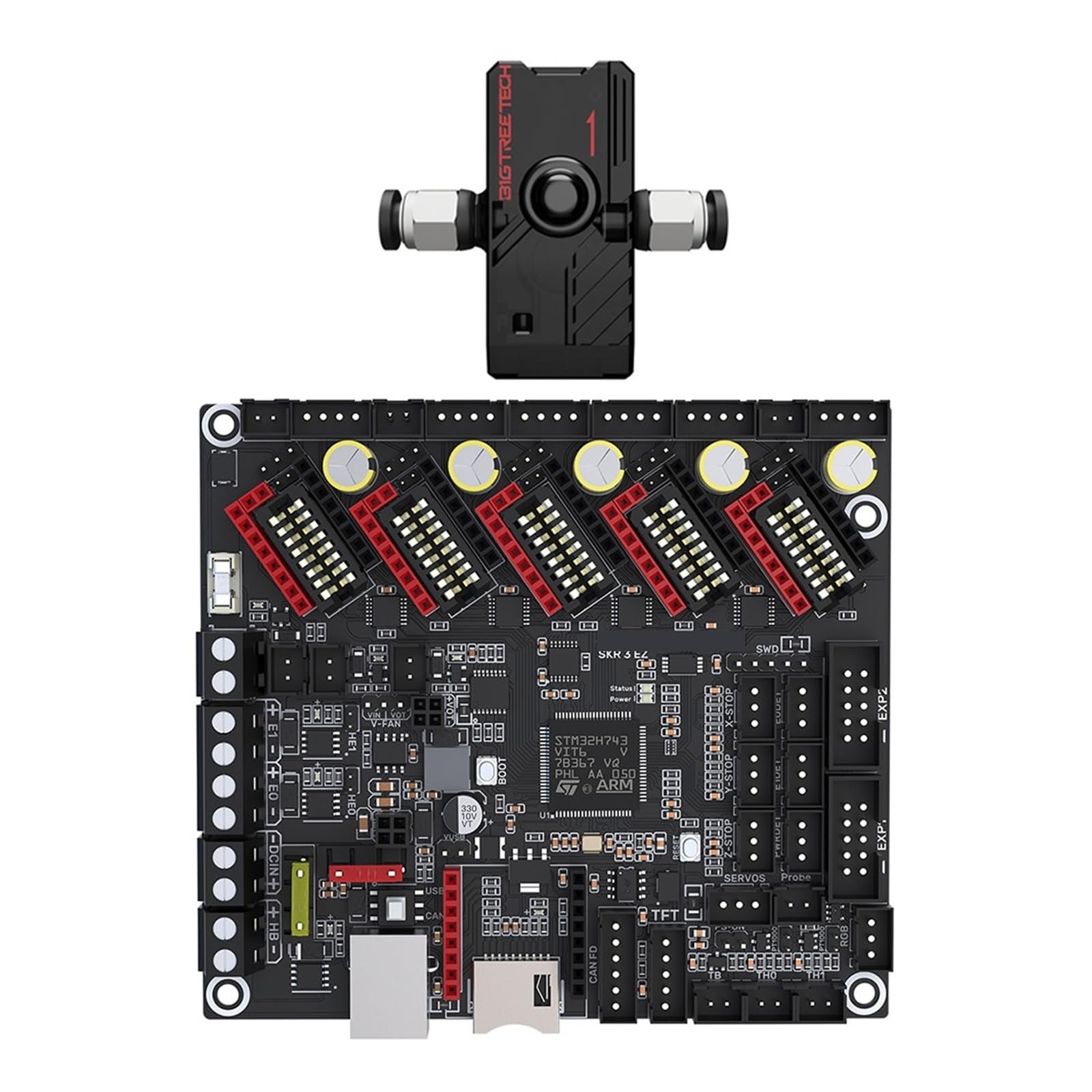 Scheda madre SKR 3 EZ 32 bit compatibile for Ender 3/5 | Controller a 32 bit, supporto driver EZ, compatibile con Raspberry Pi, design pronto for l'espansione(With SFS)