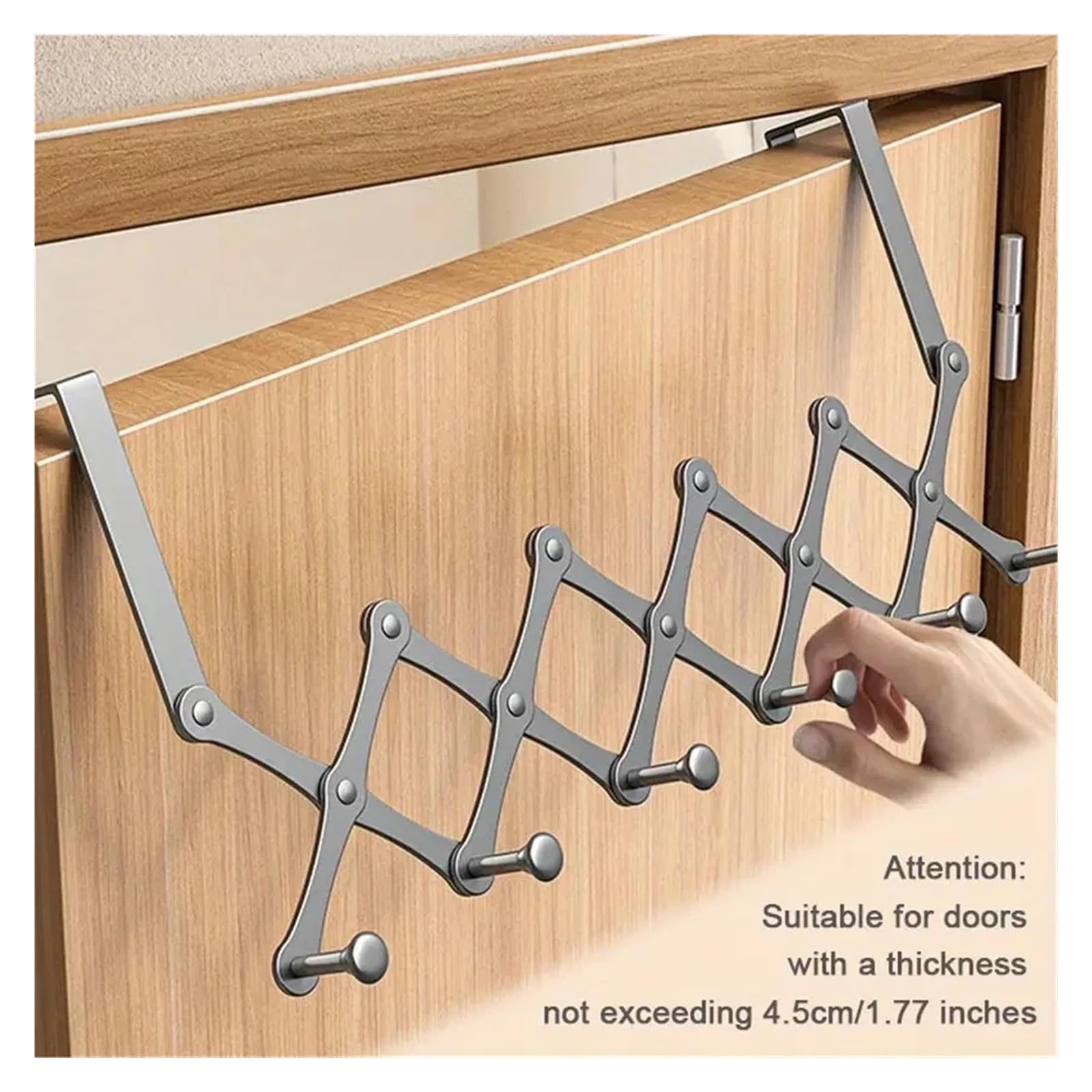 Gancho Para Colgar Sobre La Puerta 1 pieza colgador trasero de puerta de metal