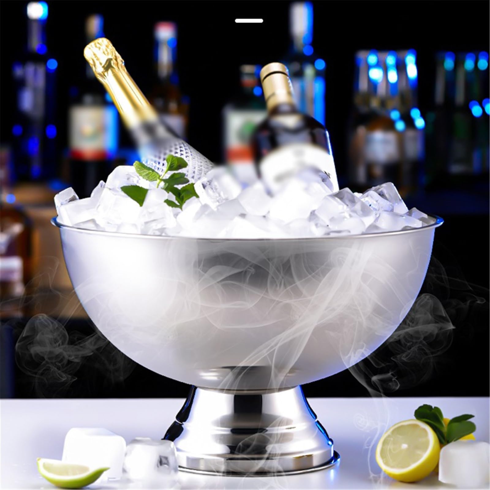 Cubos de hielo Cubo de cerveza con cubo almacenamiento hielo 13,5 l(Gold)