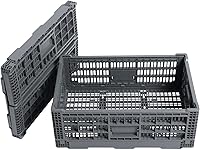 Vista 1 de Contenedor de almacenamiento plegable contene, caja de almacenamiento de plástico resistente de transferencia de 52 litros, cajas de leche