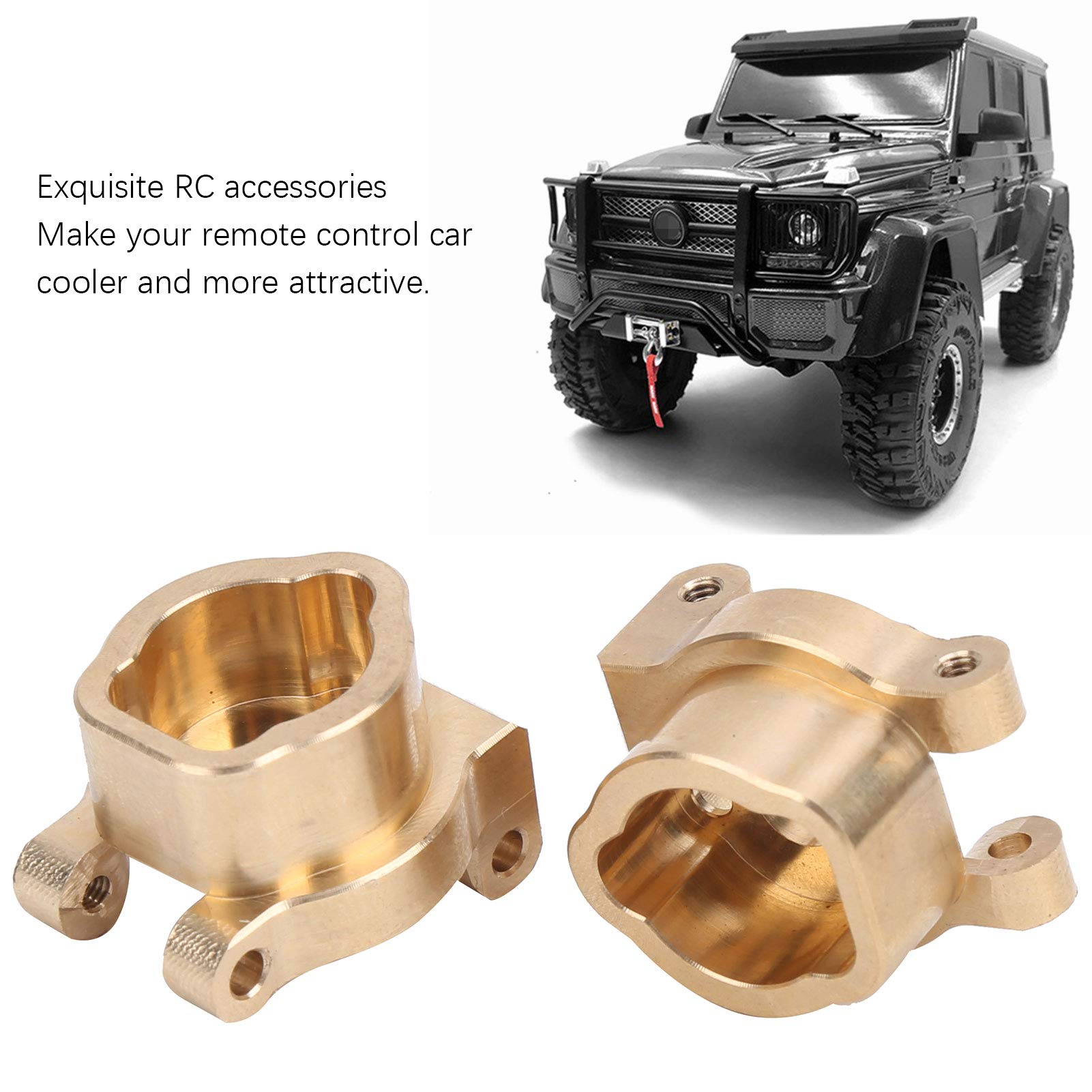 RC Messing Heck-Cup Für Traxxas TRX4/TRX6 – 2 Stück Mit Schrauben