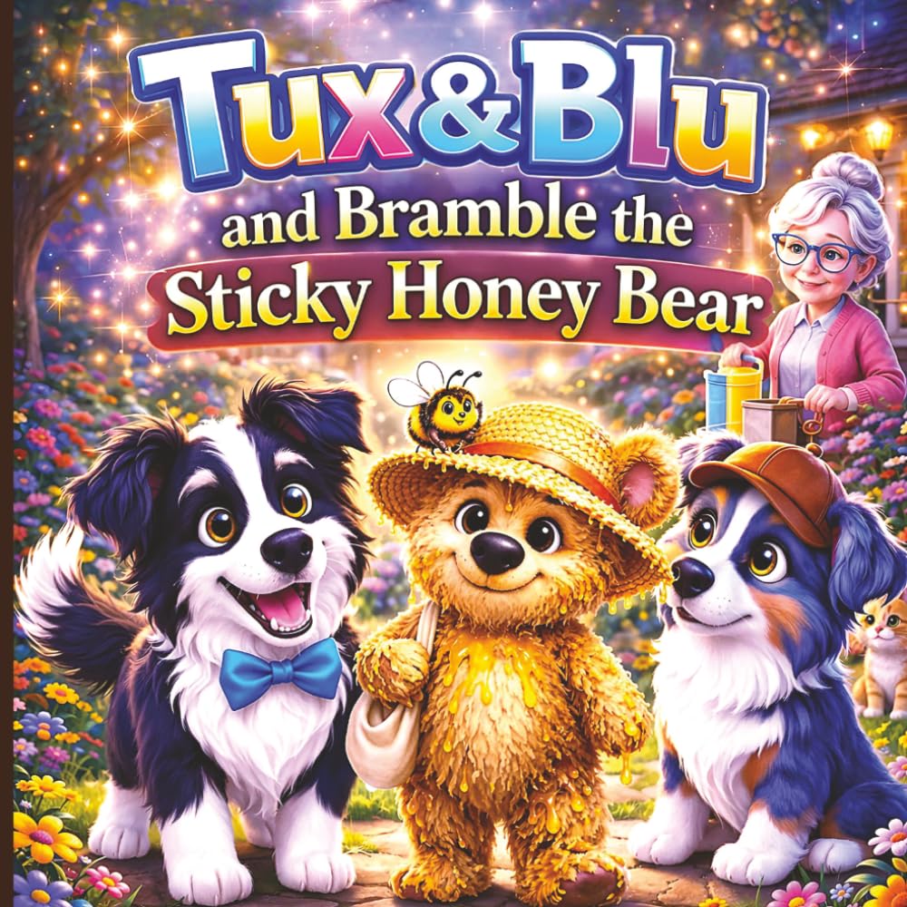 Tux & Blu and Bramble the Sticky Honey Bear: Book 9 - A Cozy Picture Book About Big Feelings, Friendship, and Comfort for Ages 3–5 (Tux & Blu: The Calm Magic Picture Book Series)