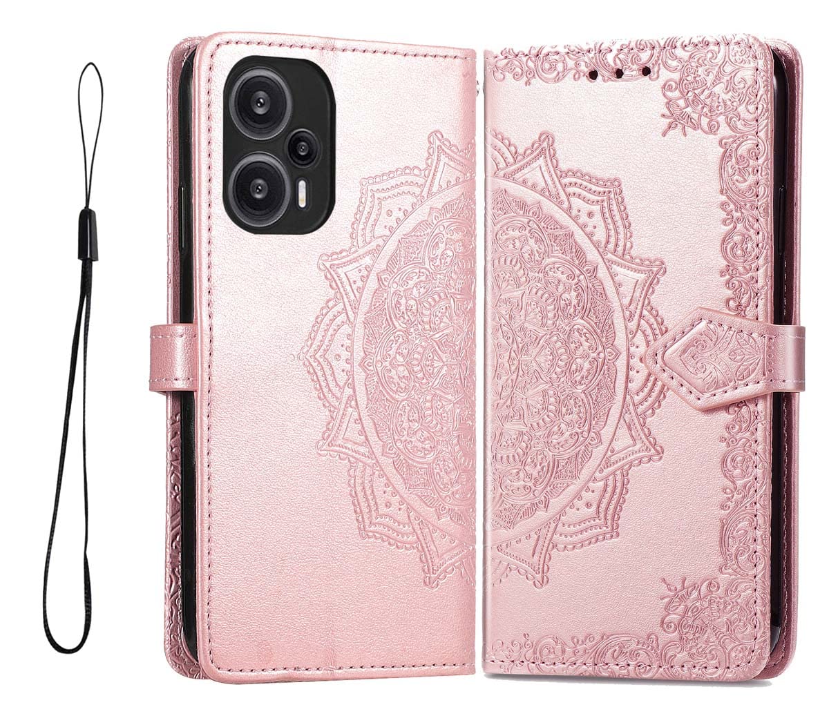 GOKEN Cover per Xiaomi Poco M5 4G, Custodia Folio in PU