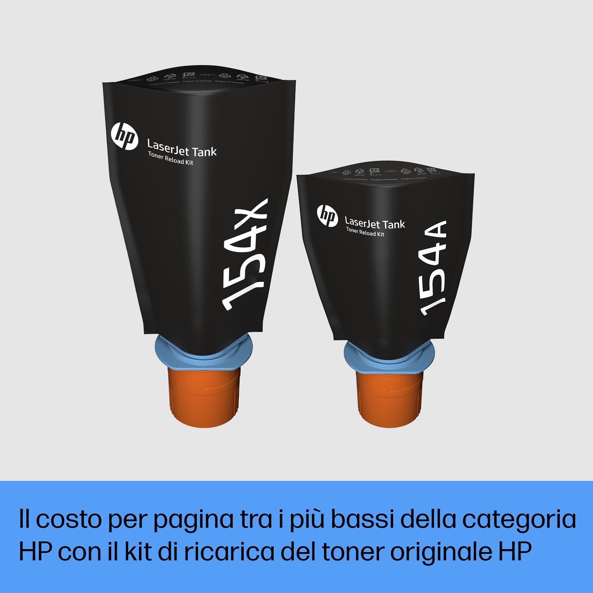 HP Laser Tank 2604dw 381V0A Monocromatica Multifunzione Stampante, Stampa F/R Automatica, 22 ppm, 5000 Pagine, Wi-Fi, USB, Bianca