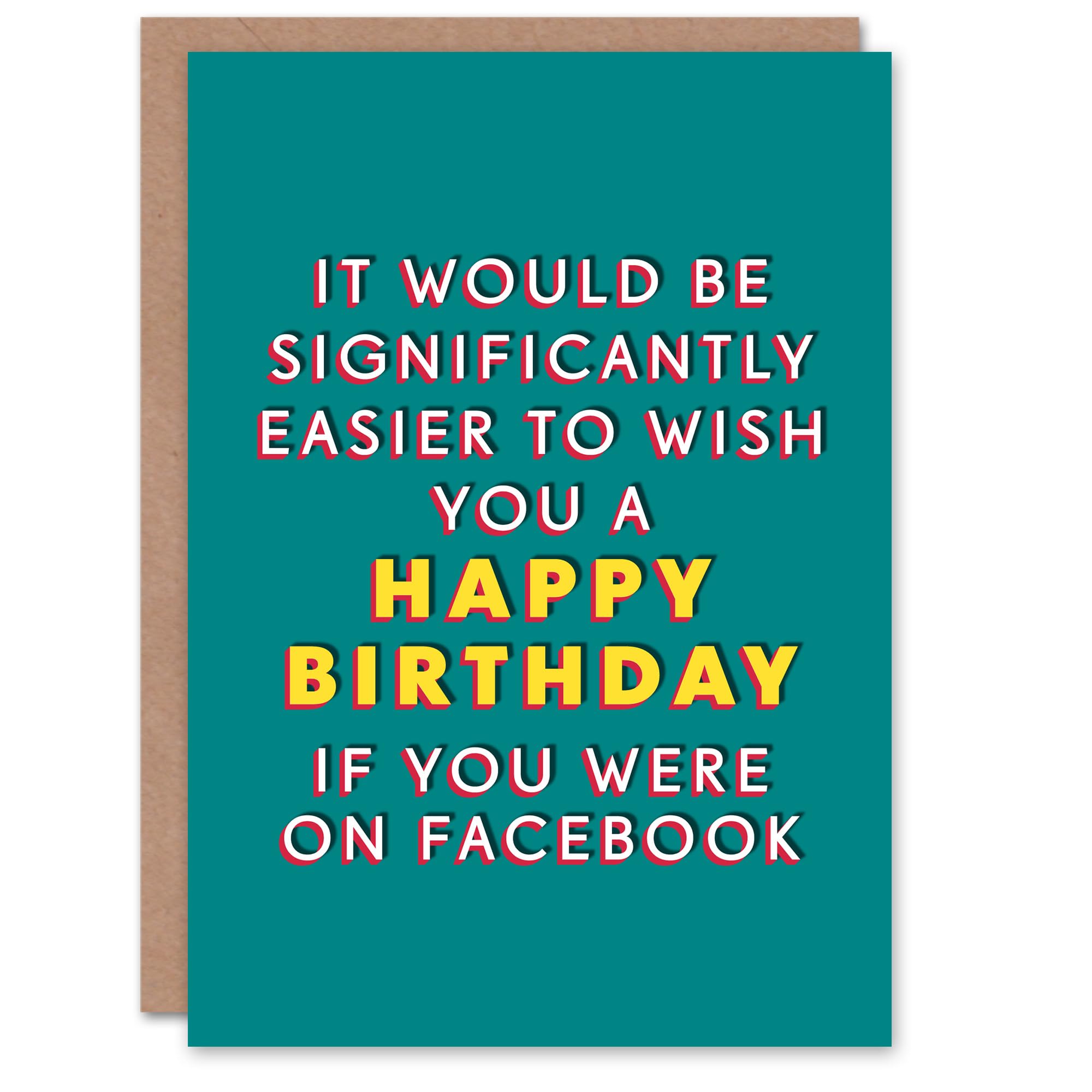 Artery8 Men's Birthday Card Funny Greeting Card Green