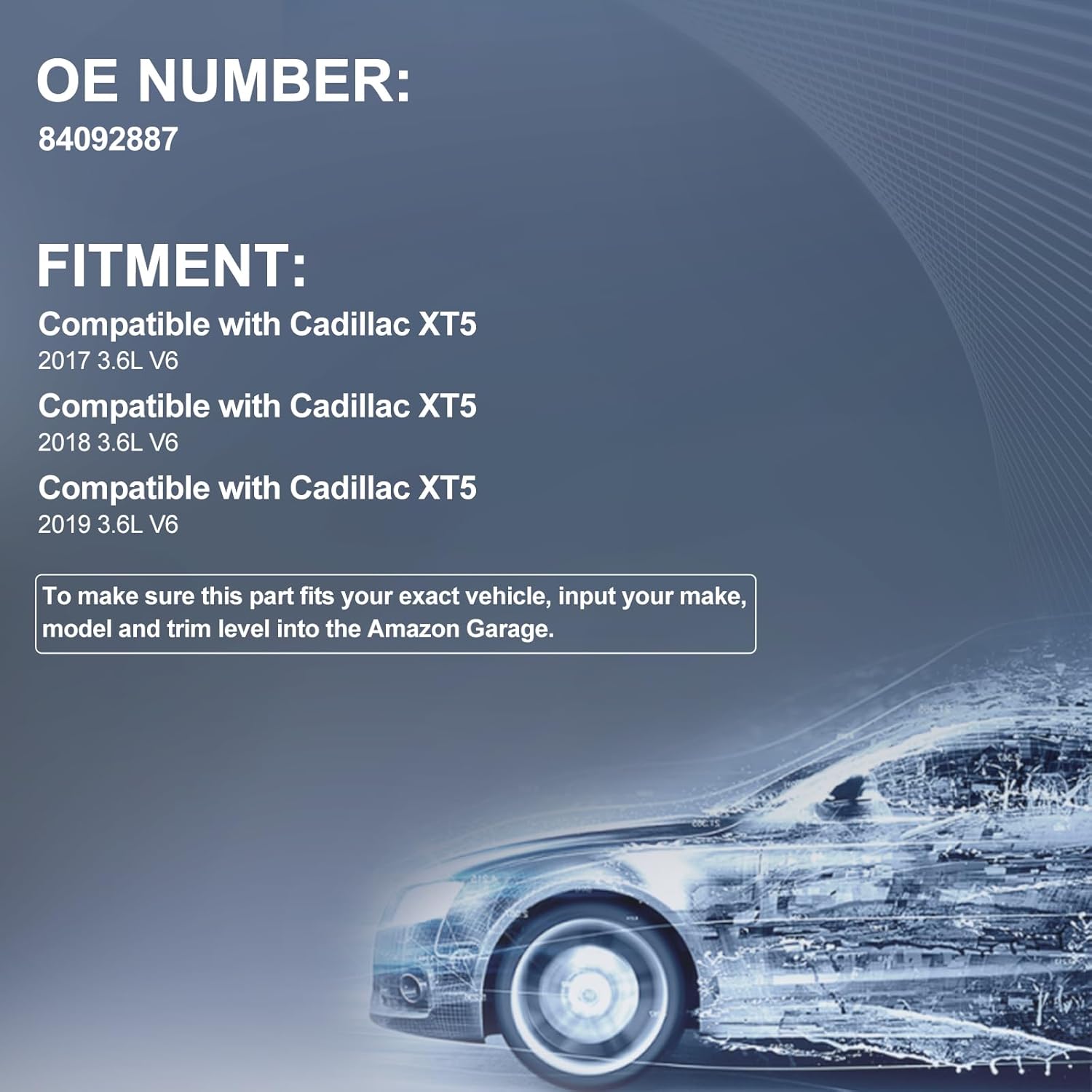 Rear View Backup Camera Parking Assist Camera Compatible with Cadillac XT5 2017 2018 2019 3.6L V6 Replace# 84092887