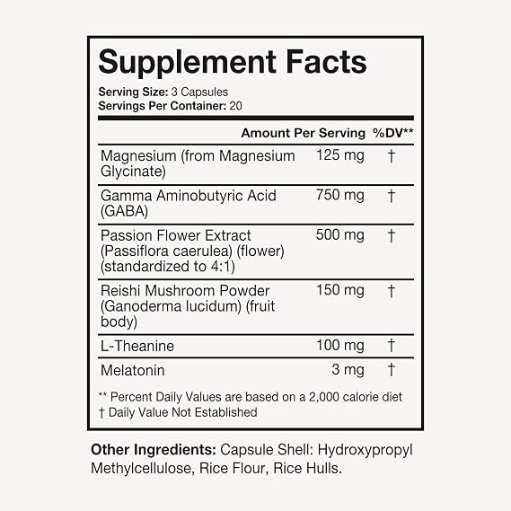 Terra Heath Essentials Fast Asleep - Sleep Support, Helps with Sleeplessness & Restlessness - All Natural, 30 Day Supply