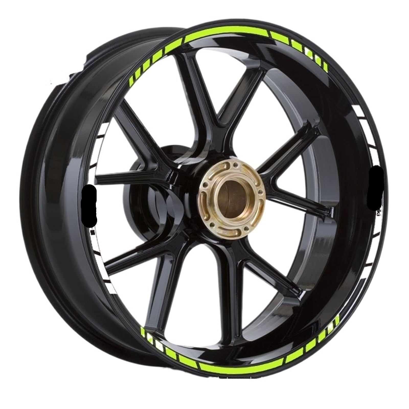 Hub Decals Rim for Z1000 Z900 Z800 Z750 Wheels Stickers Reflective Rim Decals Stripe Tape(Outside Fluorescen)
