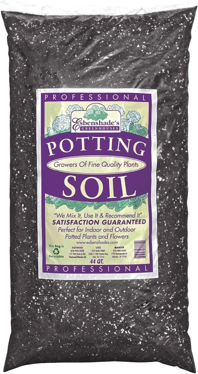 Esbenshade's Professional Lightweight Potting Mix, 44 Quart Bag - Soilless Blend for Indoor/Outdoor Plants - Raised Beds & Containers - Peat Moss, Perlite, Bark, Lime