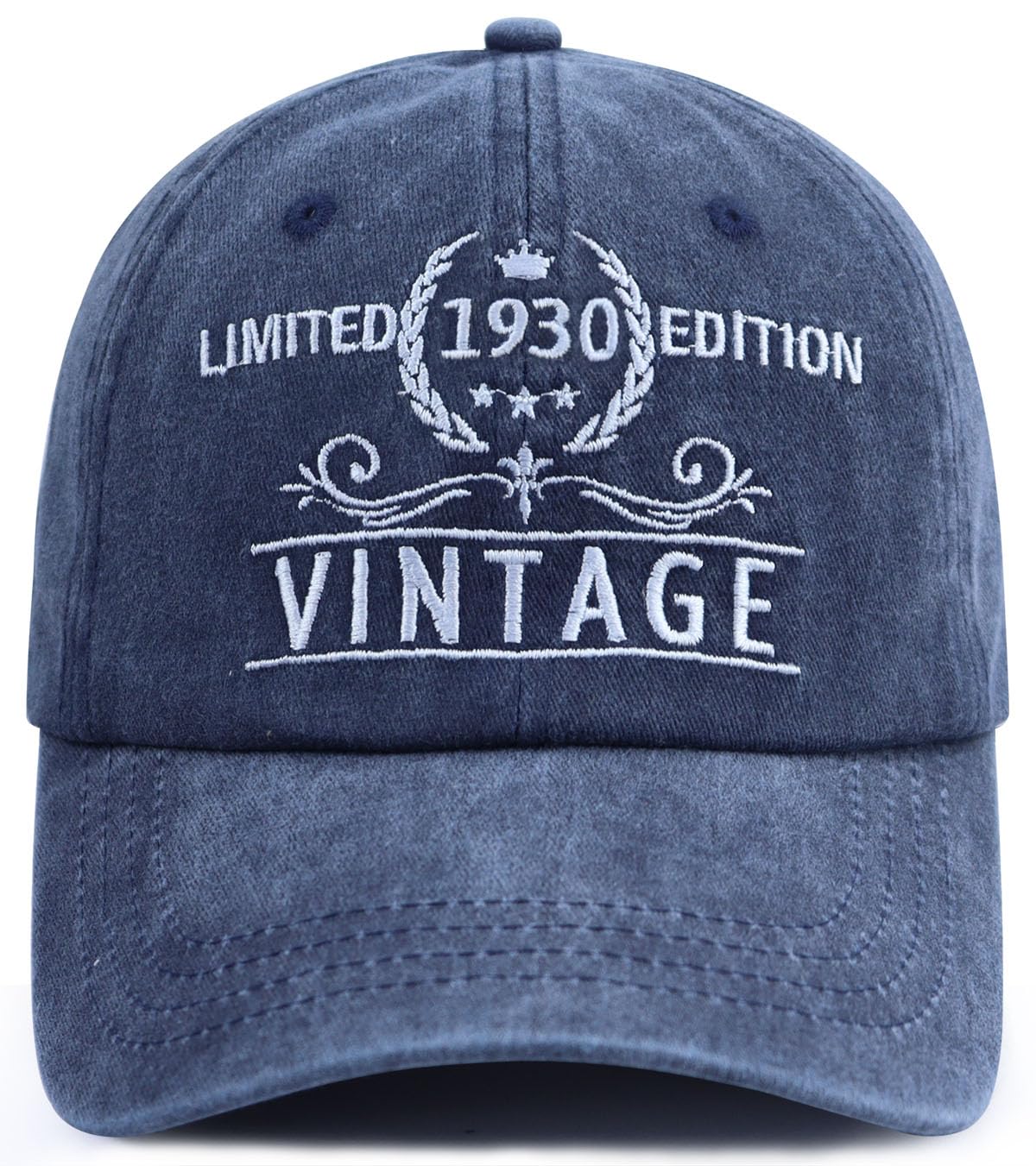 96th Birthday Gifts for Women Men, Vintage 1930 Limited Edition Hat, Funny 96 Year Old Birthday Decorations Baseball Cap for Grandpa Grandma Navy