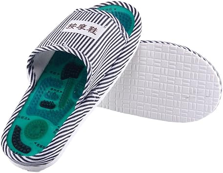 New Reflexology Slippers Massage Foot Acupuncture Massager Sandal Shoes Men Size