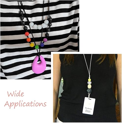 Miniatura 4 de 100 cuentas redondas de silicona con temática de abeja, colores mezclados, espaciador de silicona, cuentas redondas con patrón de lunares y rayas