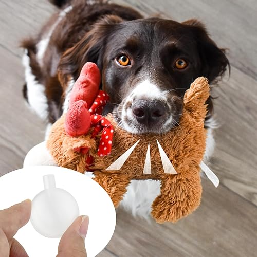 Miniatura 7 de yuntop 50 piezas de chirriadores para juguetes para perros, reemplazo de inserción de ruido de 1.181 in para suministros de mascotas juguetes para