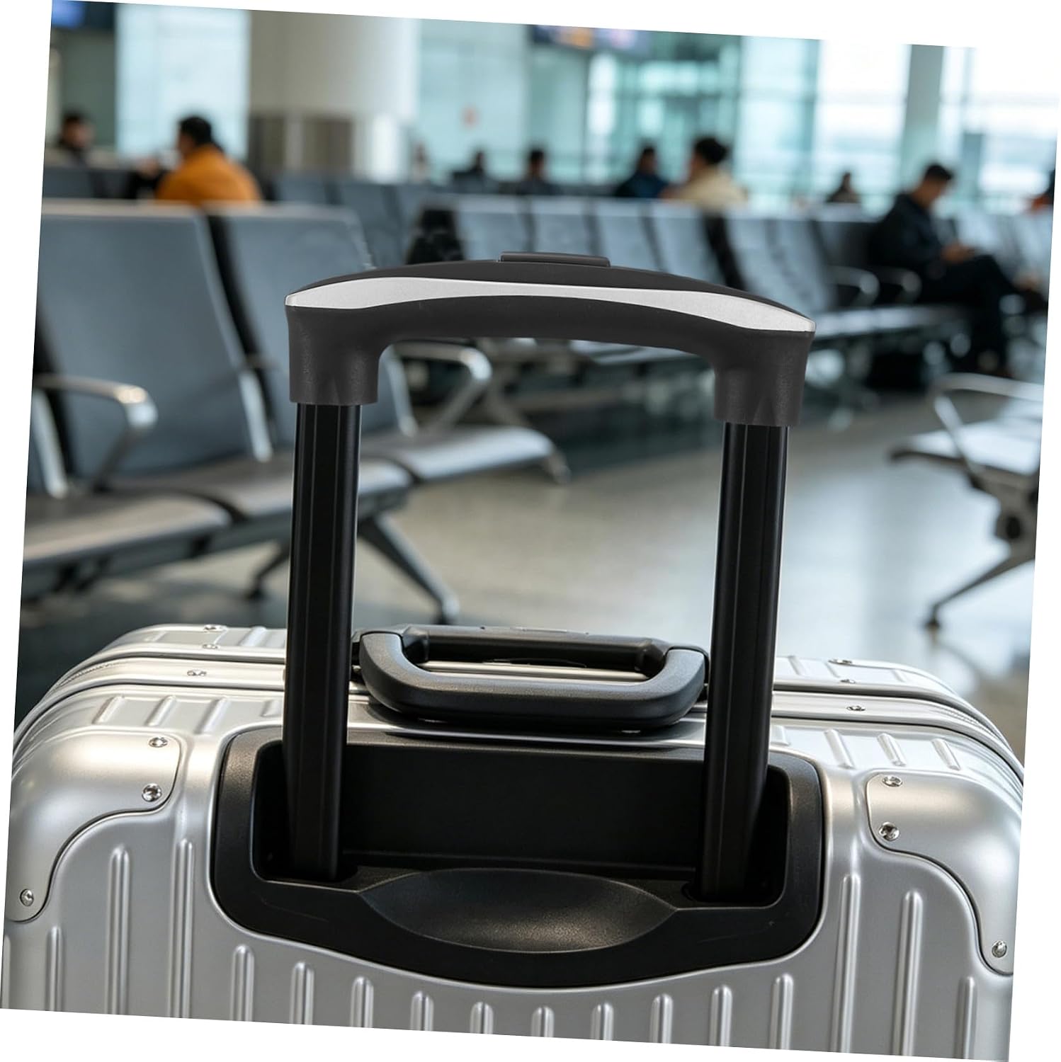 minkissy Plastic Suitcase Compatible with 1.1x1.8cm Pole Diameter Pull Handle Replacement with Screwdriver Included for Easy Repair for Flight Case and Suitcase