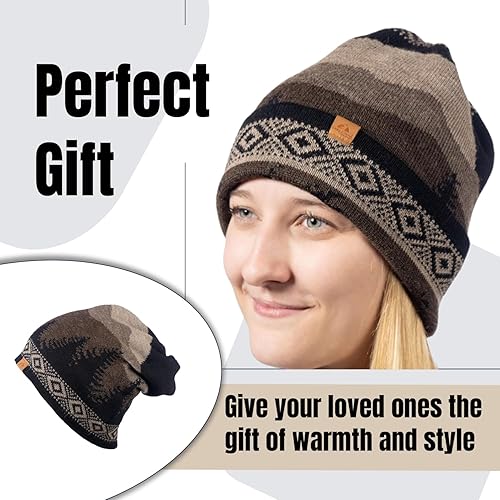 Miniatura 8 de Baby Alpaca Wool Winter Hat, Soft Wool Head Warmer, Stylish Neck Buff Beanie, Unisex Winter Beanie Daily Hat, Gift for her, Warm Thick Knitted Neck