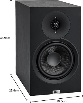 Elac Debut B6.3 Library Speaker - Ideal for Streaming Music via Your Stereo, Also as Part of a 5.1 Surround System, Legendary and Elegant Sound - 2 Passive Speakers