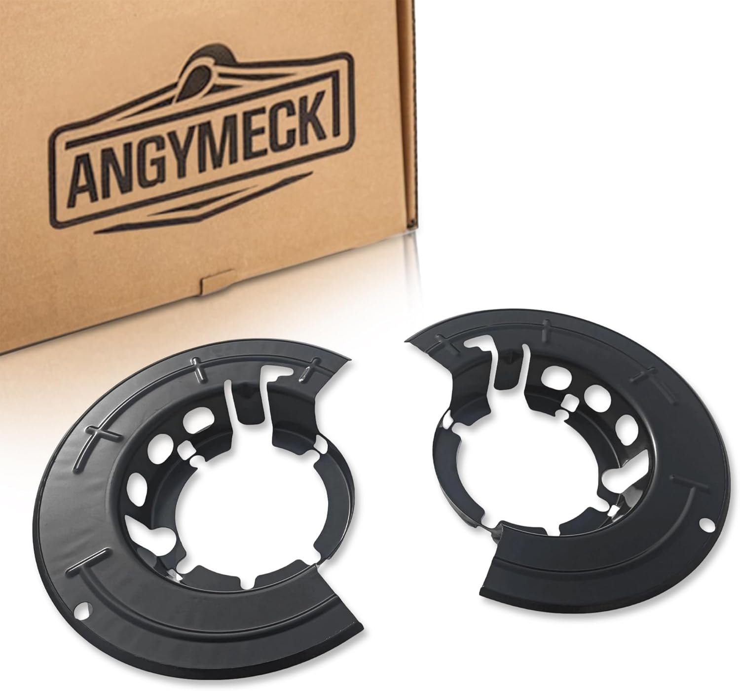 Front Brake Backing Plates Dust Shield 2PCs Left & Right Compatible with 2005-2010 F-250 F-350 Compatible with 2011-2016 F-450 F-550 6C3Z2K005B 6C3Z2K004B 947-019 947-020