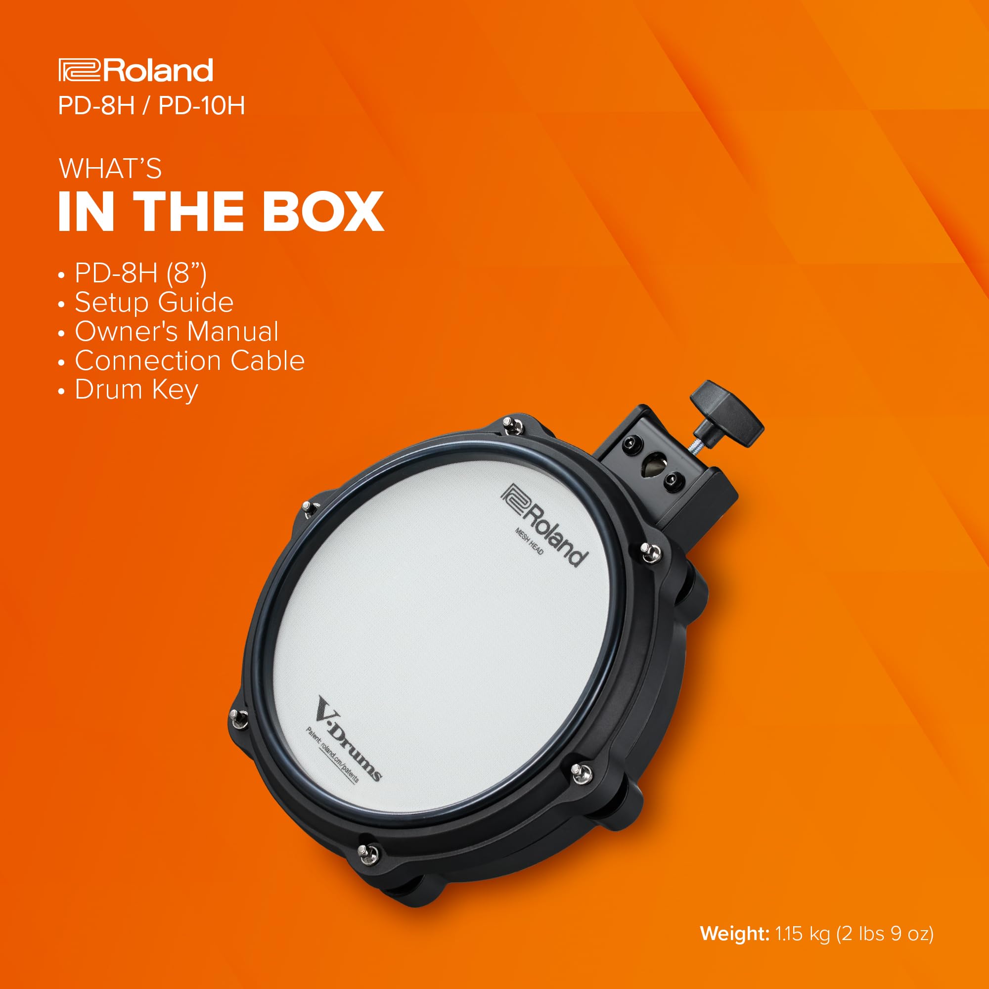 Amazon | Roland PD-8H V-Pad | 20.3 cm Dual Zone V-Pad | フラッグ