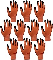 Vista 7 de 3M Super Grip 200 - Guantes de trabajo recubiertos de espuma de nitrilo para todo el día, 10 pares (L, verde)