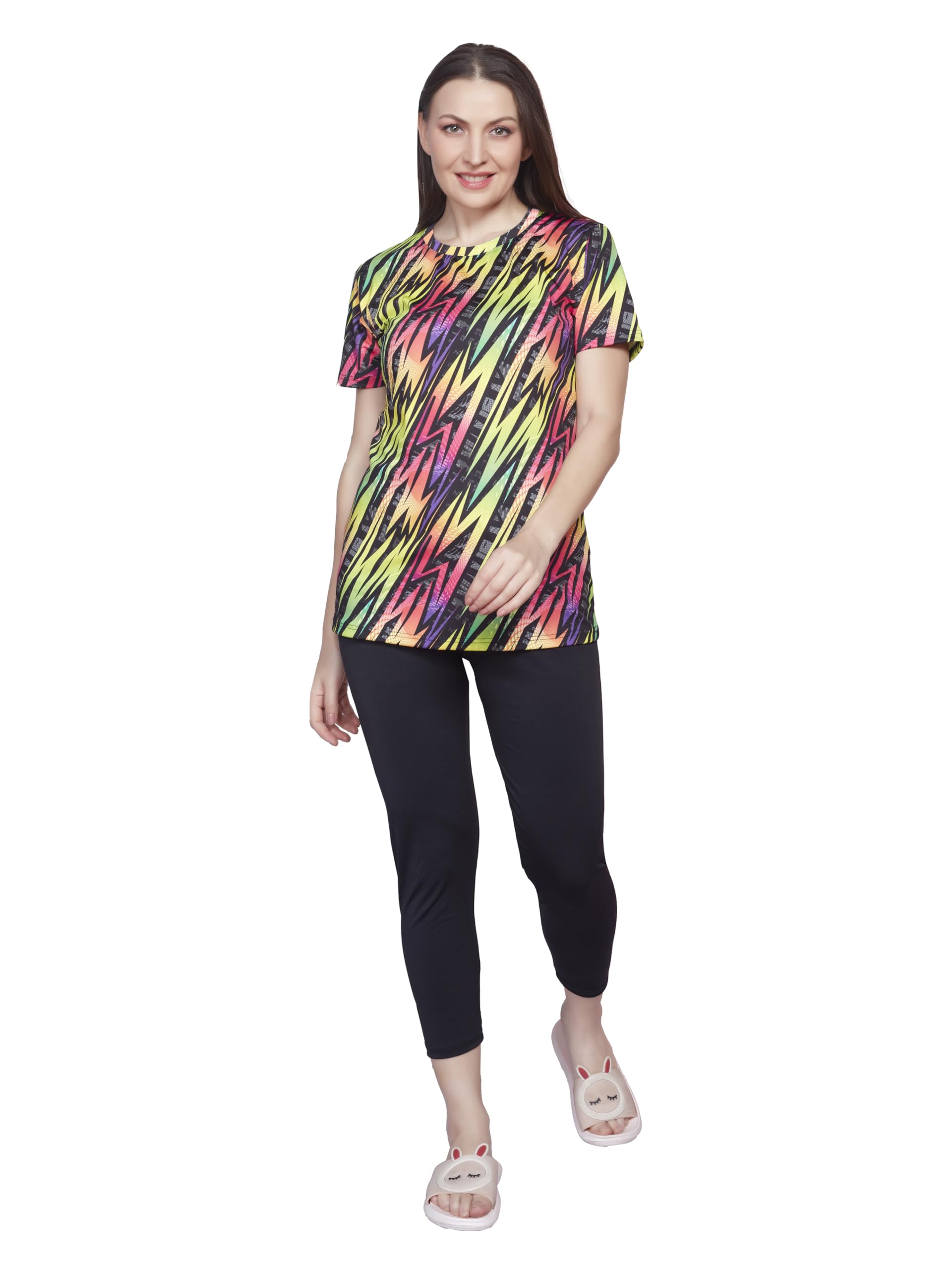Printed Spandex TOP & Tight Ladies Swimsuit for Women-image-0