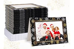 Whaline Christmas Card Photo Insert Photo Sleeve Cards