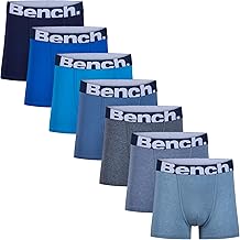 Bench Mens 'Keating' Cotton Boxer Shorts, 7 Pack, Assorted Colours