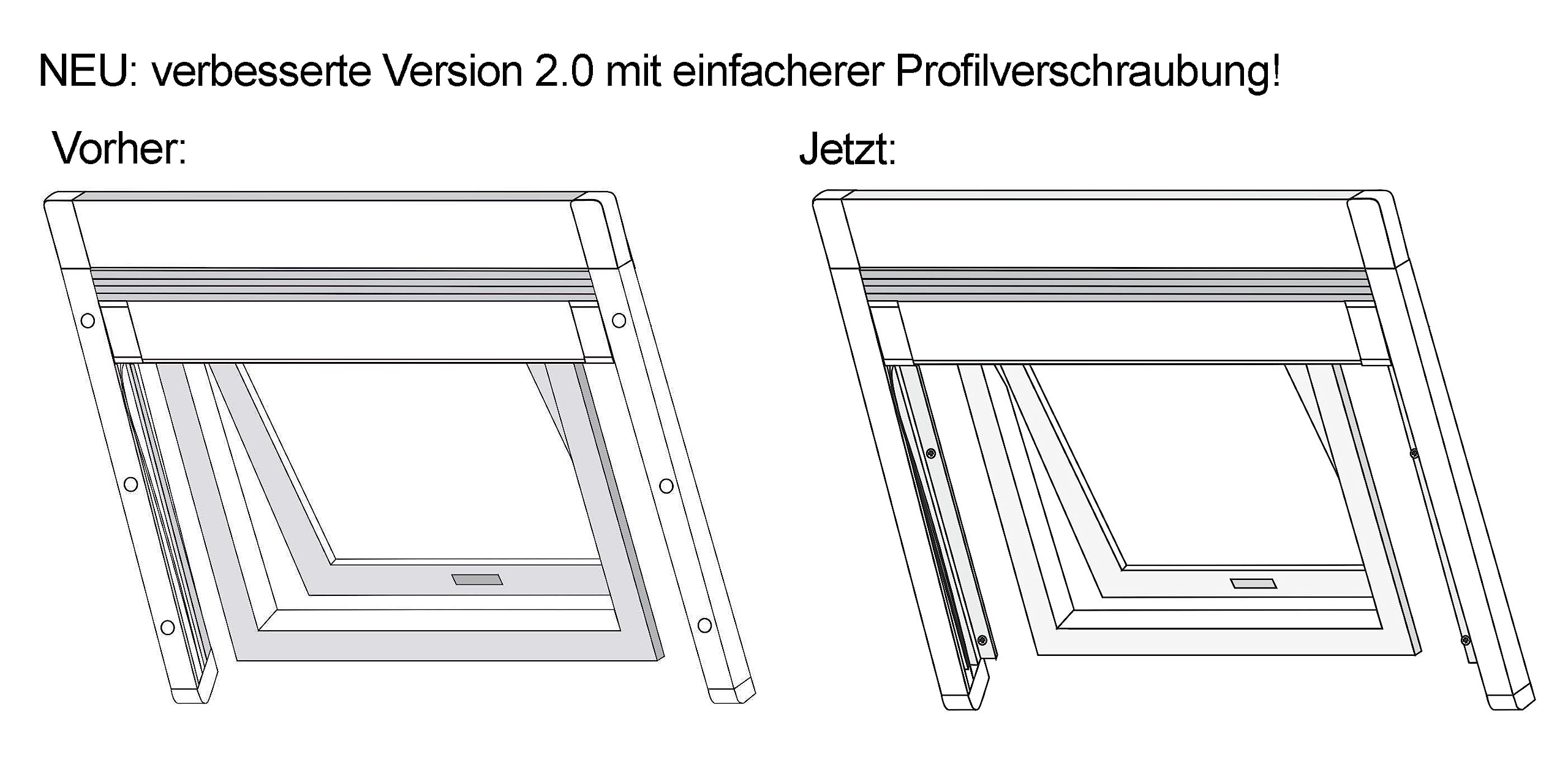 Fliegengitter Plissee CLASSIC 2.0 für Dachfenster - Insektenschutz - Dachfensterplissee (brauner Rahmen, passend für Fenster bis 101 x 148 cm)