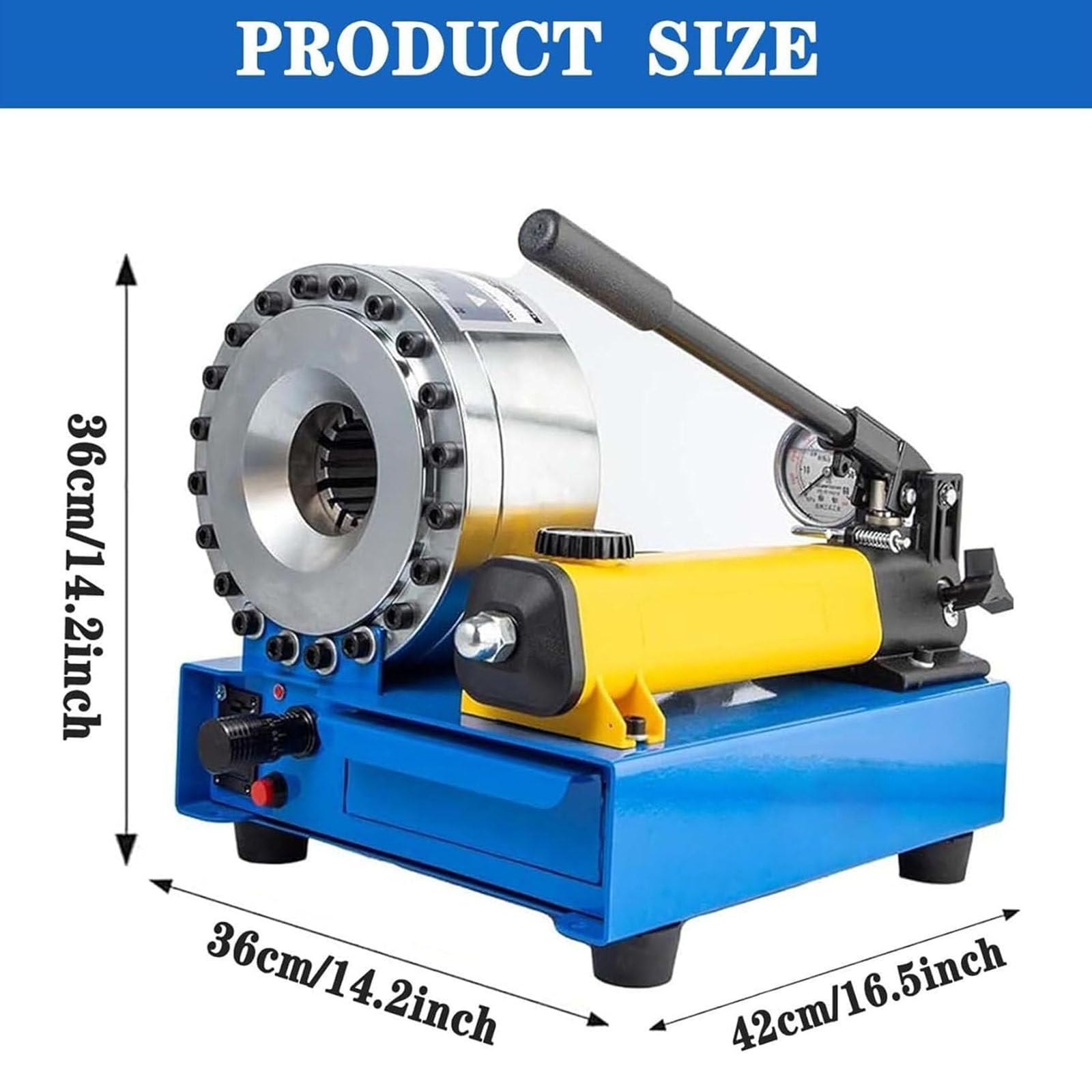 Zakuwarka węży z 7 zestawami matryc,ręczna hydrauliczna maszyna zaciskania,hydrauliczna zaciskarka węży 35mpa,ręczna maszyna obkurczająca,hydrauliczna rura olejowa