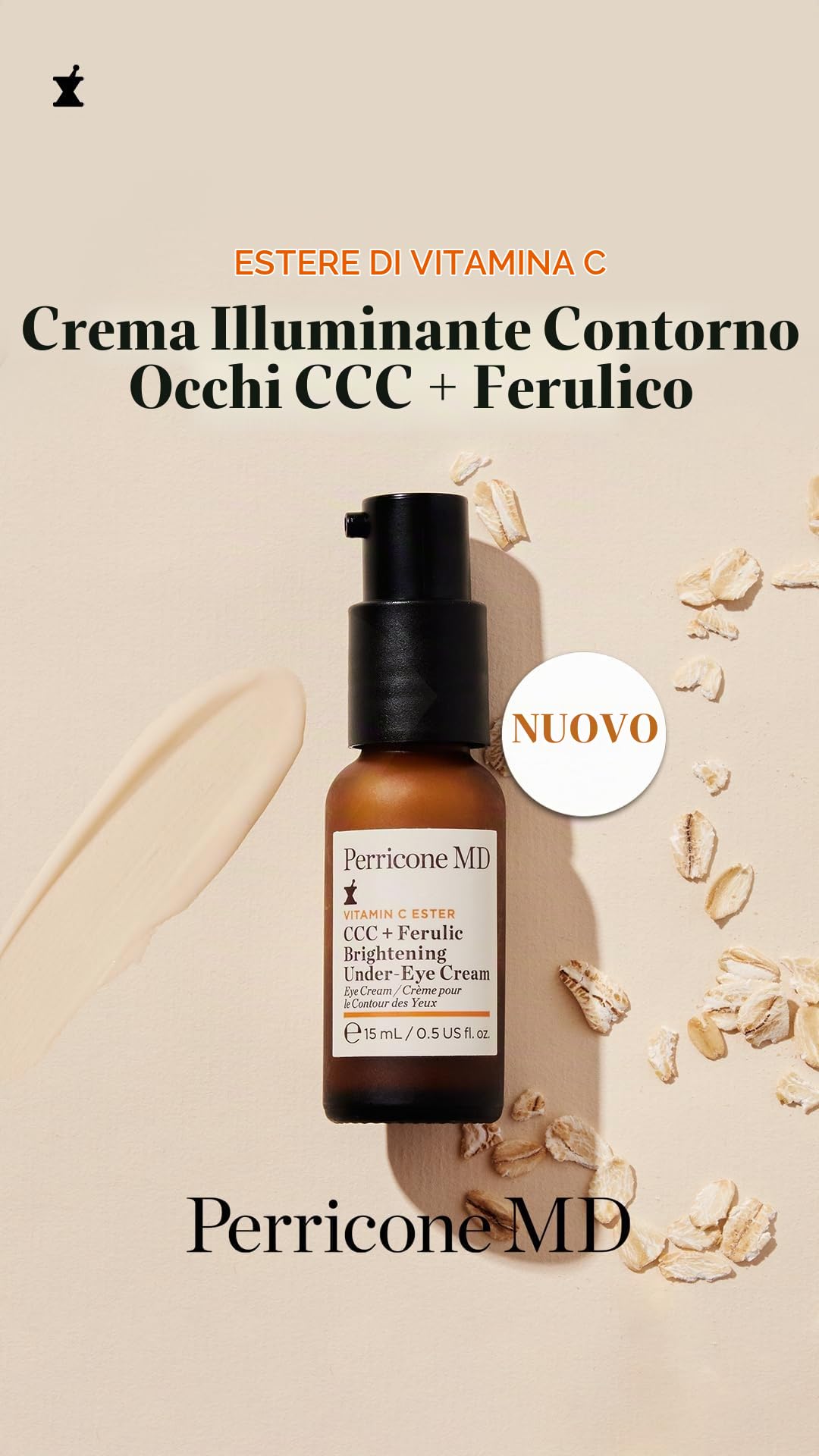 Perricone MD CCC+ Ferulic Brightening Under-Eye Cream, 0.5 fl oz. | Eye treatment to target puffiness, dark circles, fine lines and tired-looking eyes.