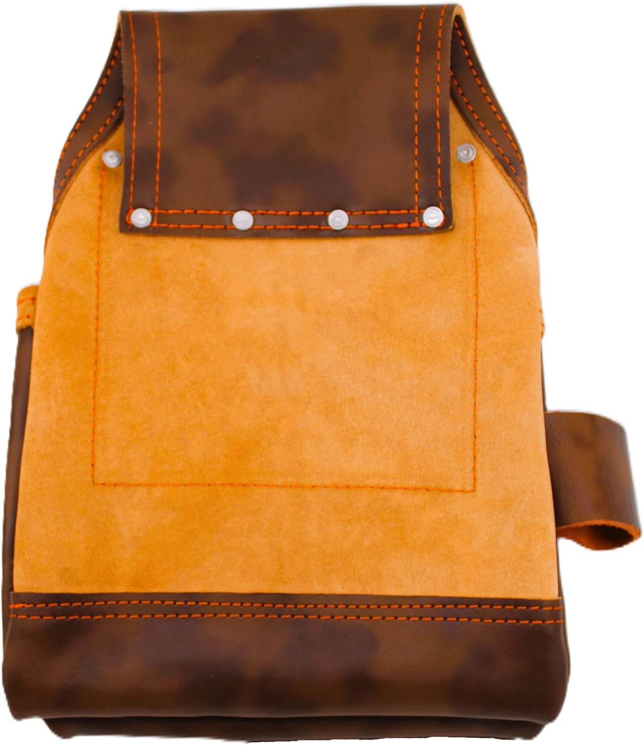 Heavy Duty Leather Carpenter Tool Pouch – 7 Pocket Tool Belt Pouch for Carpenters, Roofers, Flooring Installers & DIY | Lightweight, Fits All Belts, Durable Construction (Right Hand)