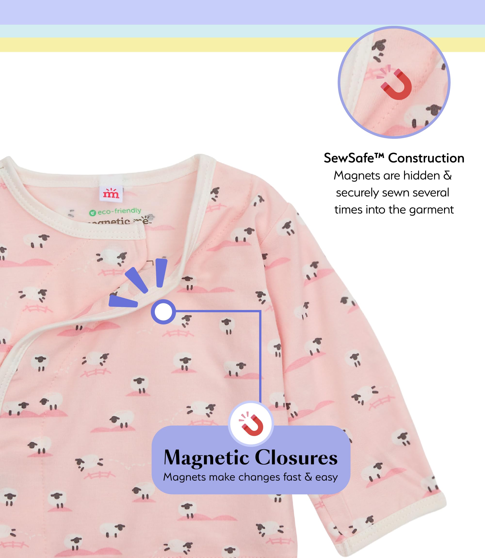 Magnetic Me Kimono-Set für Neugeborene, aus Modal, seidig weicher Modalstoff