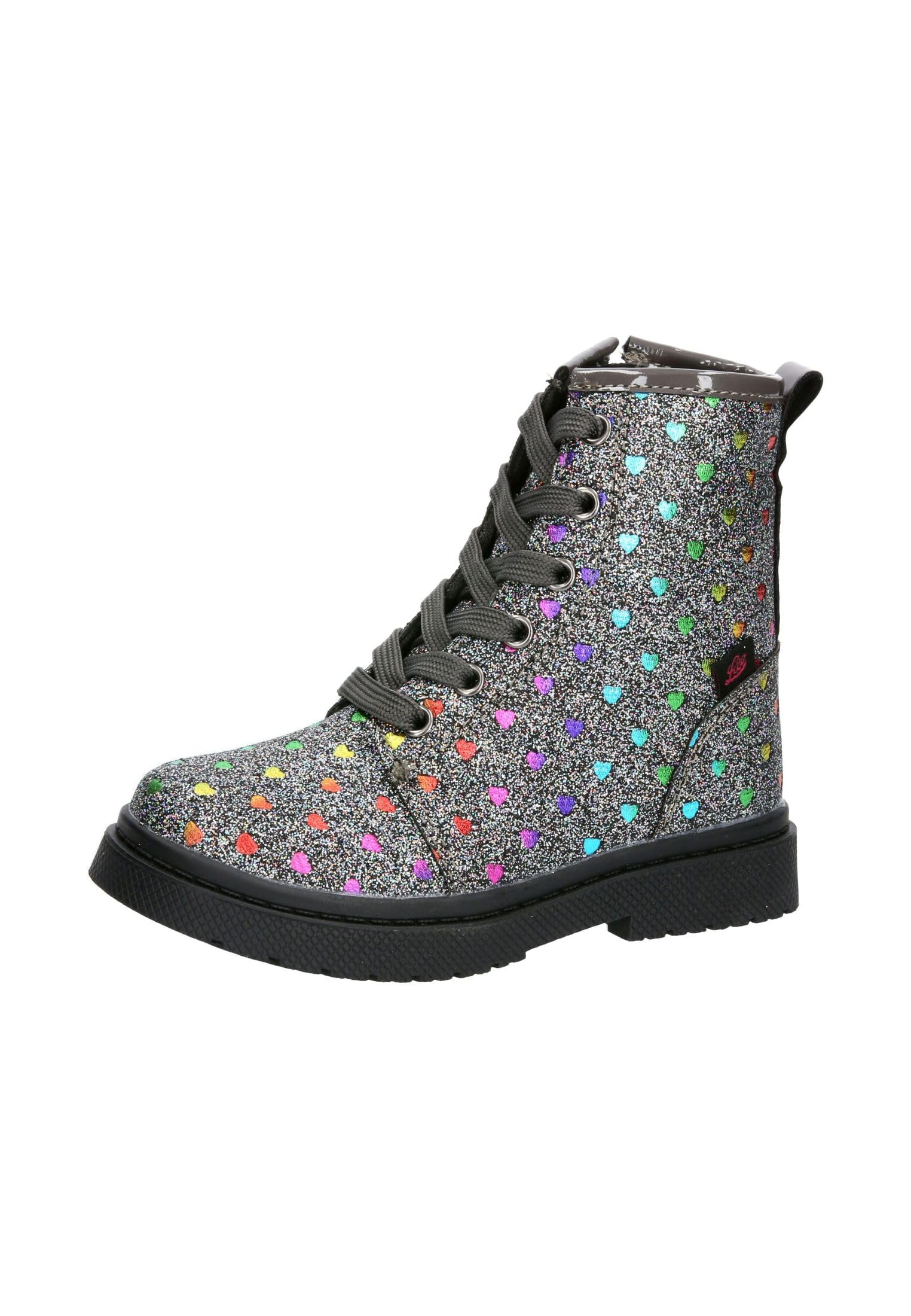 Lico Girl's Isalie Fashion Boot, Silver Multi-Coloured, 10 UK Child