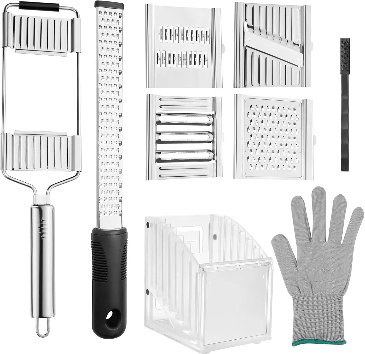 Upgraded 8pcs MultiPurpose Vegetable Slicers Set Cheese Grater Lemon