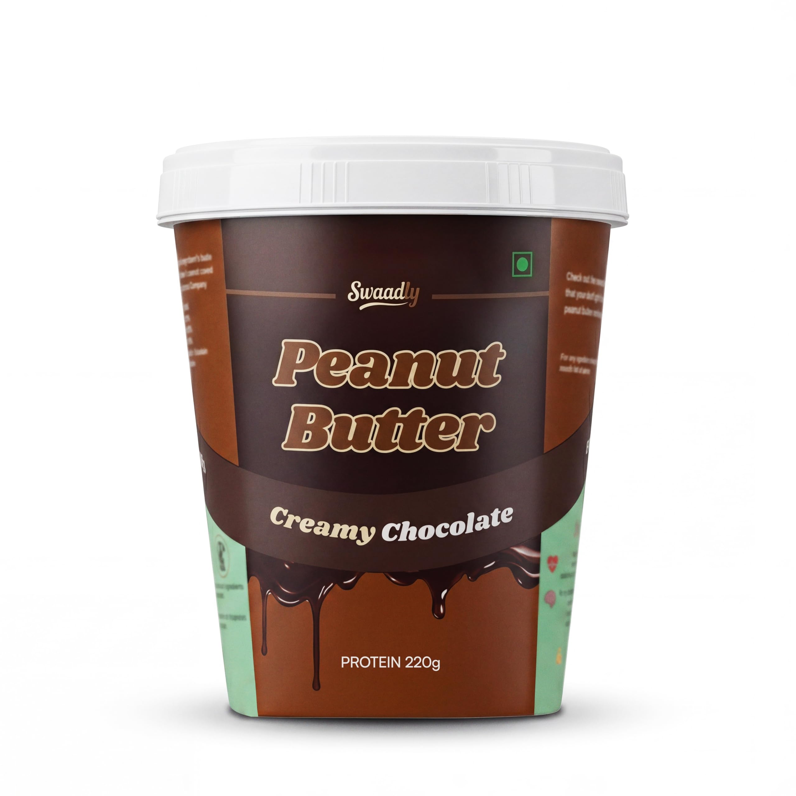 Swaadly Creamy Chocolate Peanut Butter 1kg - Image 1