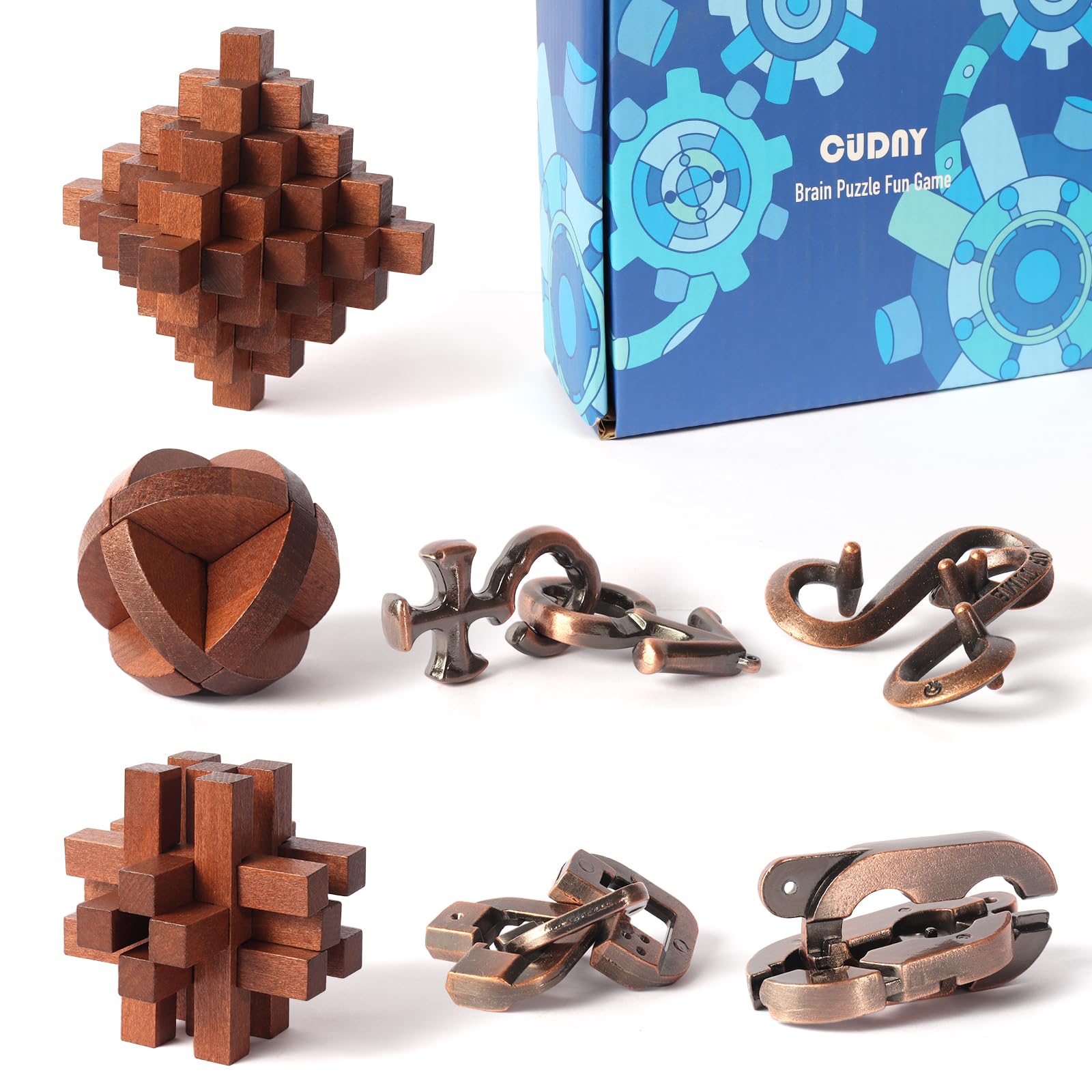 Amazon.com: CUDNY 7 Pieces Unlock Interlock Brain Teaser Amazon.com: CUDNY 7 Pieces Unlock Interlock Brain Teaser
