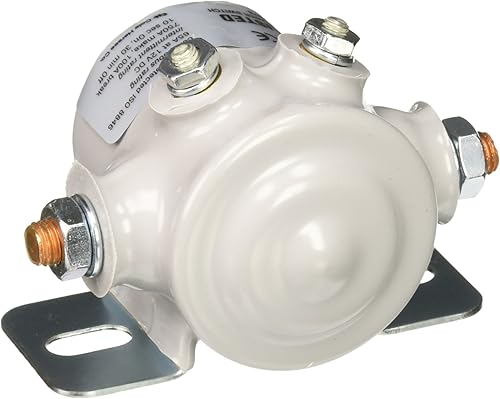 Cole Hersee 24117-01-BP Solenoide de servicio continuo de 12 V (tuerca hexagonal de 4 pernos 20 Ul)